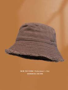 1pc Women's Fashionable Wide Brim Sun Hat, Small Face Flattering, UV Protection, Casual Versatile Bucket Hat For Spring/Summer - Multicolor - View 12