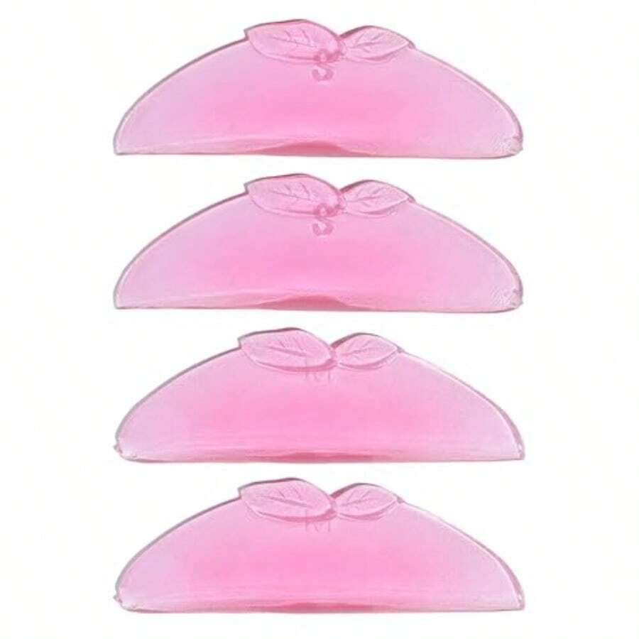 Libeauty ラッシュリフトパッド 韓国式 フラットシールド ステップ1専用 まつげソフト化に最適 自己粘着型 多機能アイパッチ＆リフトリボン ピンクピーチデザイン 2サイズ S/M - 写真の通り - チェックする 1