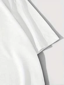 Mens Cotton Lifeguard Graphic Tee - Casual Crew Neck Short Sleeve Stretch Fit - trắng - Xem 3