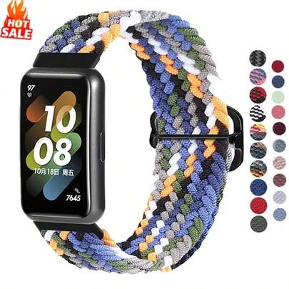 Nylon Woven Strap Compatible With Huawei Band 11/11 Pro NFC, Breathable And Adjustable Rainbow Color Band 11 Interchangeable Strap, Suitable For Both Men And Women, Great Gift Item