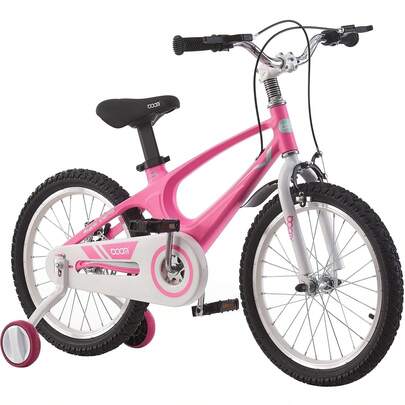 AYAYM Children's Bicycle 14" 16" 18" Blue & Pink Kids Bike Boys & Girls Children Bicycle With Silent Stabilizers And Double Brakes Ages 2-9 Years Old Children Bike Gift
