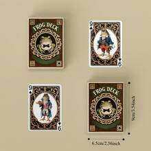 YFOPEN Vintage Frog Themed Playing Cards, Unique Collectible Cards, Durable Material, Suitable For Theme Parties, Masquerade Balls, Collecting Playing Cards, Board Games, Gift Cards - Multicolor - View 4