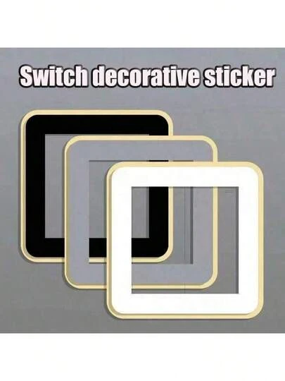 1pc Minimalist Luxury Style Switch Cover, Made Of High-Quality Acrylic With Narrow Edge Design, Size: 86mm X 86mm, Suitable For Switches, Switch Lamp Decoration Kits And Sockets