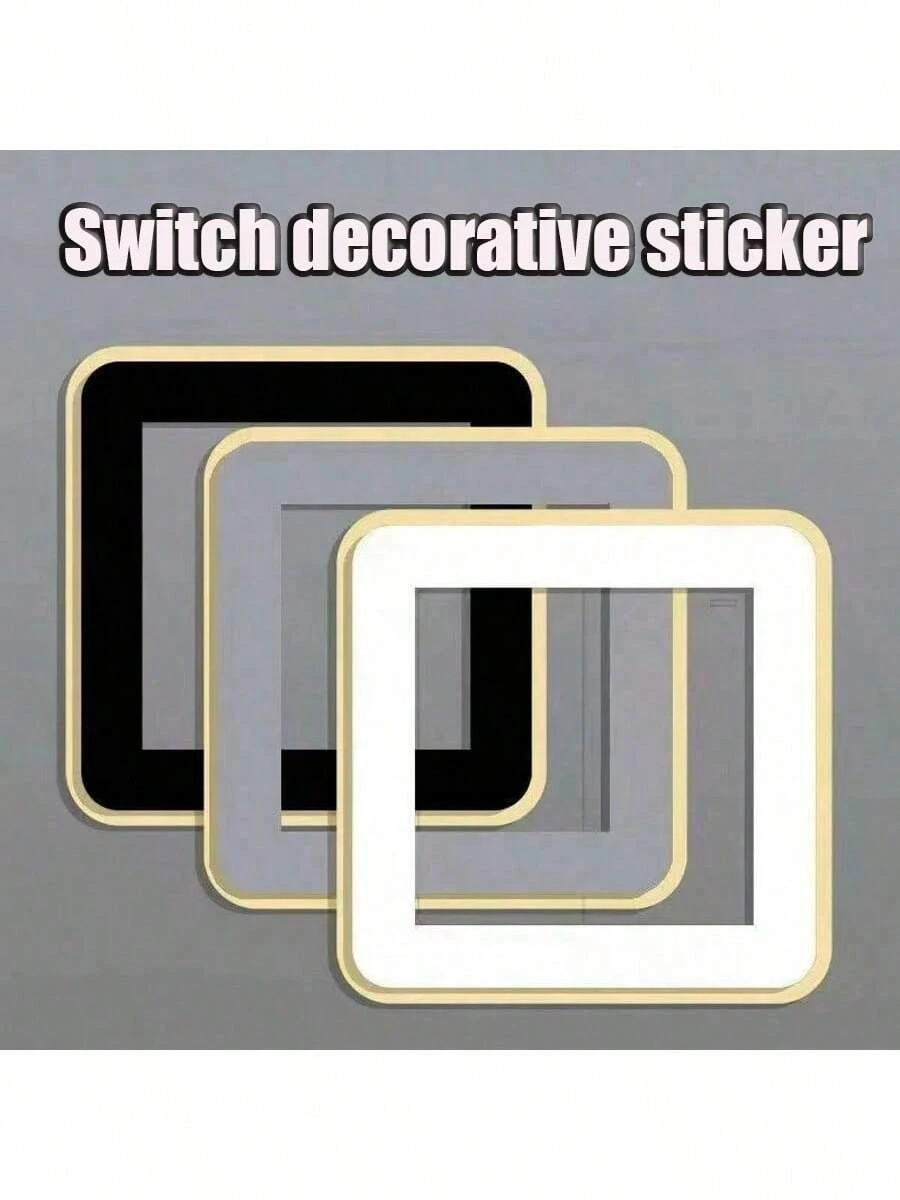 1 chiếc ốp công tắc điện phong cách tối giản sang trọng, làm từ chất liệu acrylic cao cấp với thiết kế cạnh hẹp, kích thước: 86mm x 86mm, phù hợp với công tắc điện, bộ trang trí đèn và ổ cắm.