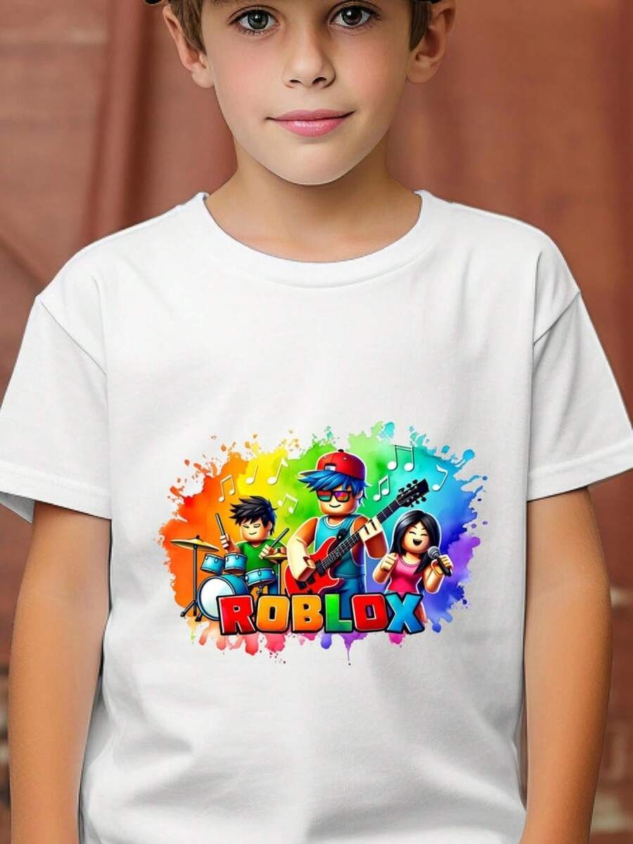 Gamer White T-Shirt Adults Kids Boys Girls Gaming Fan Top Tee, , Boyfriend Gifts, Easter Gifts, 67, Holiday Outfits, Summer Holiday Outfits, Y2k Clothes, Streetwear Men, Clothes For Teens, Girls Holiday Clothes, Boy Clothes, Tween Holiday Clothes, Boys Tracksuits,  Band T-Shirt Kids Rock Band Tee, Gaming Birthday Gift High Quality Comfortable Tee, Neat Stitching, Classic Fit, Versatile Style, Great For Casual Wear And Gaming Occasions Personalised Gifts, Boyfriend Gifts, Gifts For Men, Men's Gifts, Kids Gifts, Girls Gifts, Gifts For Girls, Gifts Specially Prepared For  Fans, Gift For Kids, Friends And Family. - 白色 - 查看 1