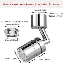 720° Rotating Faucet Extender, Bathroom Faucets, Splash-Proof Water Filter Faucet, Universal 720° Faucet Nozzle, Rotating Faucet Extender With Filter For Bathroom And Kitchen - A - View 7
