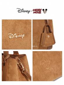 Disney 女款印花簡約大容量托特包，優雅時尚，適合通勤與休閒使用，女性首選 - 彩色 - 查看 12