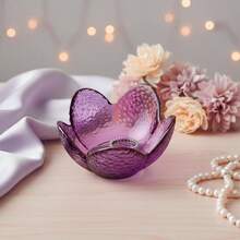 Small Jewelry Dish, Purple Trinket Dish, Glass Jewelry Plate, Jewelrys Tray Dishes Rings Earrings Keys, Small Trinket Bowl Organizer, Women Wife Mom - ban đầu - Xem 4