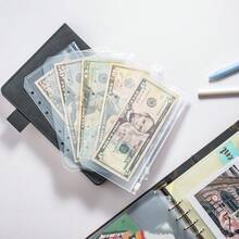 Túi nhựa PVC trong suốt, Sổ kế hoạch A6, Túi đựng đồ A5 có khóa kéo, Túi đựng tài liệu, Sổ ngân sách, Hộp đựng danh thiếp, Túi đựng giấy tờ rời A4 - Túi đựng giấy rời trong suốt - Xem 3