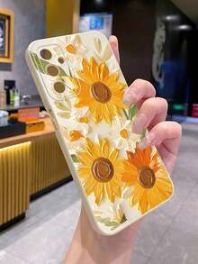 1 pieza de funda para teléfono a prueba de golpes con pintura al óleo de flor amarilla, impresa con UV, compatible con modelos /Galaxy/Android, teléfonos móviles, bolsos, accesorios para móviles, fundas para teléfonos, decoración de interiores, accesorios, fundas transparentes para teléfonos, verano, correas para teléfonos, fundas para teléfonos de hombre, fundas negras para teléfonos, fundas rosas para teléfonos, fundas para móviles de hombre, fundas para móviles de mujer, protección para teléfonos móviles, accesorios de playa, dulces de fresa, cubiertas de protección para teléfonos. - Estilo (1 pieza) - Ver 5