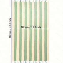 Khăn tắm Thổ Nhĩ Kỳ cao cấp 100x180cm - 320g, mềm mại, kẻ sọc, thích hợp dùng che phủ khi đi biển, không bám cát, nhẹ, lý tưởng cho du lịch, tắm nắng và tiệc tùng. - Sọc - Xem 5