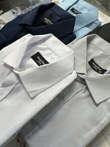 Camisa Masculina Estampada Slim Fit Social Casual Versátil Elegante - Preto - Visão 5