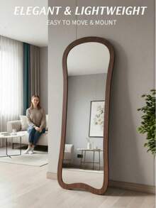 Full Length Mirror, Home Use Floor Mirror, Living Room Fitting Room Mirror, Bedroom Luxury Dressing Mirror, French Style Mirror - 1PC - View 4