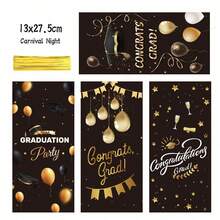 50pcs Graduation Party Gift Bags, High-End Graduation Celebration Souvenirs Gift Bags, Drawstring Reusable Packaging Bags - View 2