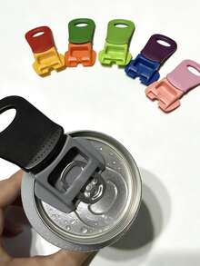 Bộ 6 món dụng cụ mở lon nước ngọt Vibrant, bao gồm dụng cụ mở lon và nắp lon, thiết kế nhẹ nhàng không làm đau tay, dễ sử dụng, có nắp an toàn, thích hợp cho các bữa tiệc sinh nhật, tựu trường, tụ họp, tiệc nướng BBQ, cắm trại và du lịch. - Nhiều màu - Xem 11