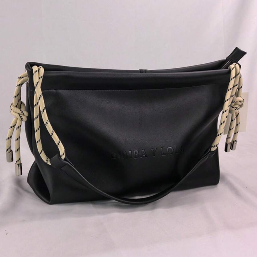 2026 New Bim Spain PU Shoulder Bag For Women, Embossed Crossbody Bag - màu đen - Xem 1