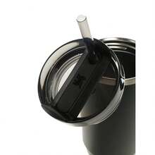 STANLEY - The Quencher H2.0 FlowState™ Tumbler 30oz With Handle & Straw, Stainless Steel Vacuum Travel Mug, Leakproof Lid, Large Capacity Cup, Keeps Drinks Cold All Day, For Water, Coffee, Iced Drinks 10-10827-216 - 1214 黑色 2.0 - 查看 3