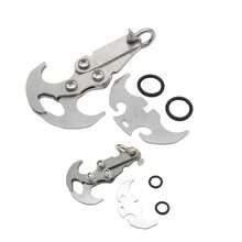 1pc Outdoor Foldable Stainless Steel Survival Hook - Climbing Hiking Hook, Camping Foldable Tiger Claw Knife - Multicolor - View 3