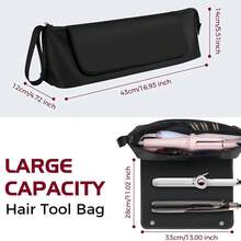 Hair Care Tools Travel Bag, Travel Bag And Heat-Resistant Pad Curling Iron And Hair Care Accessories Storage Bag, Travel Organization Pouch, Travel Essentials Carryall - 1 - Xem 7