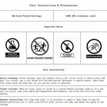 YUZENG 1对14K镀金超大镂空耳环，奢华简约大圆时尚百搭耳饰 - 金色 - 查看 5