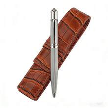 Bút bi cao cấp màu bạc/xanh lá/xanh dương/đen, bút viết có thể thu gọn bằng kim loại, bút ký doanh nhân, thích hợp làm quà tặng và văn phòng. - 2015 - Xem 12