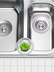 3.3 Inch Stainless Steel Sink Strainer With Handle And Stopper, Durable Mesh Filter Basket Stopper, Sink Protector, Food Waste Collector, Kitchen Essential, Home Maintenance, Silver Kitchen Accessory - Multicolor - View 9