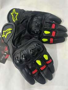 Alpinestars SP AIR Gloves Motocross Riding Gloves Men Women 4 Season Driving Supertech Motorcycle Microfiber Leather Gloves Racing Glove Motorbike Race Bike Knight Supported Touch Screen Abrasion Resistant Protective Gloves - 綠色 - 查看 10