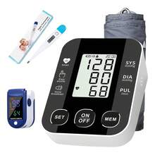 Digital Arm Blood Pressure Monitor With Oximeter And Thermometer - Two-piece set - View 9
