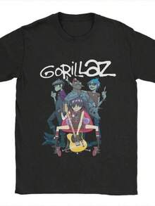 Fashion Print Casual T-Shirt Gorillazs Punk Rock T Shirt Summer 100 Cotton T Shirts For Man Popular Casual Tee Shirt Short-Sleeve Y2K Retro Top Tees Suitable For All Seasons,Summer Wear. Trikot Toto En Ninetta,Kurdisch,,Boho Style Damen,Urlaub Must Have,Sport Set Damen,Maija Women,Pulli,Frühling Outfit,Sommer Outfit Damen,Festival Outfit Damen,Y2k,Ostern,,2000s Style NJKF - màu đen - Xem 1