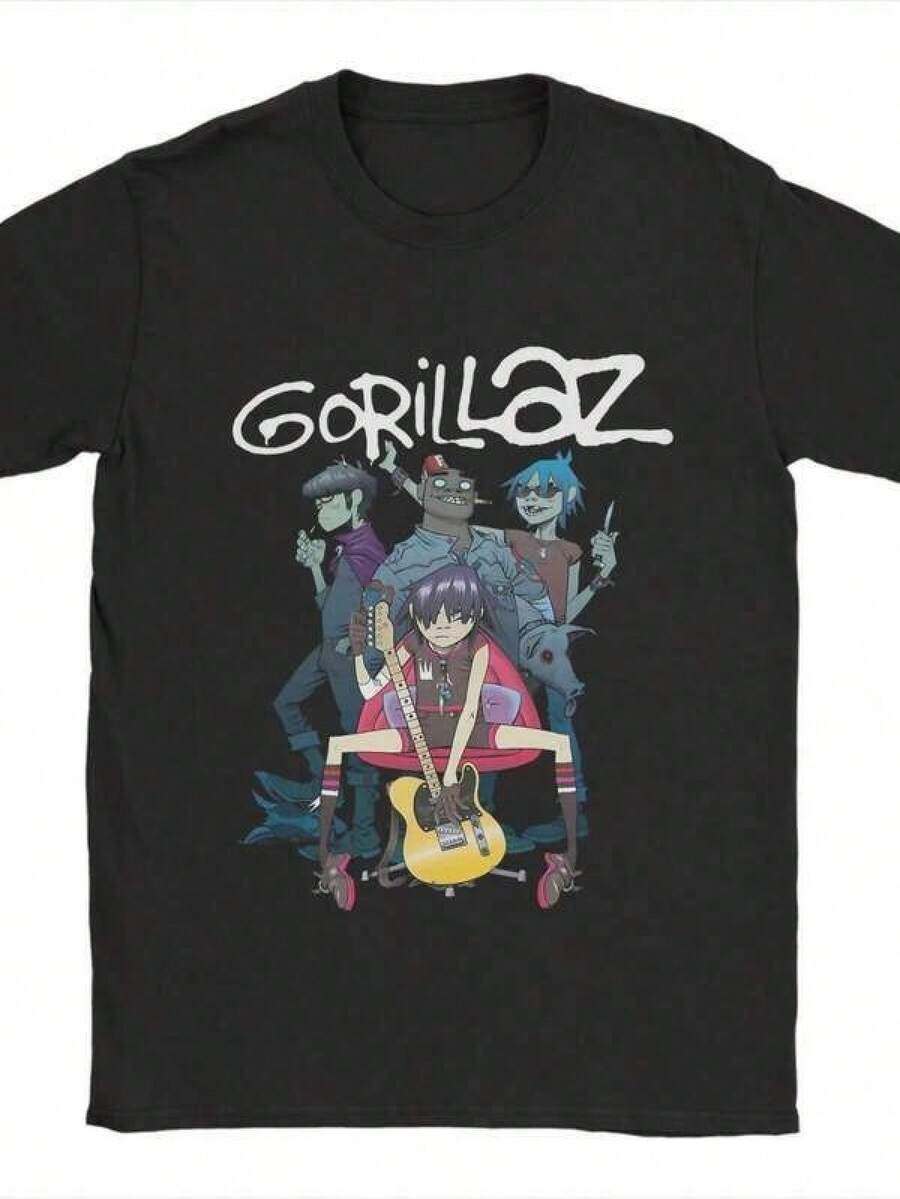 Fashion Print Casual T-Shirt Gorillazs Punk Rock T Shirt Summer 100 Cotton T Shirts For Man Popular Casual Tee Shirt Short-Sleeve Y2K Retro Top Tees Suitable For All Seasons,Summer Wear. Trikot Toto En Ninetta,Kurdisch,,Boho Style Damen,Urlaub Must Have,Sport Set Damen,Maija Women,Pulli,Frühling Outfit,Sommer Outfit Damen,Festival Outfit Damen,Y2k,Ostern,,2000s Style NJKF - màu đen - Xem 1