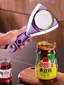 Multi-Functional Bottle Opener, Household Creative Beer Bottle Cap Opener, Manual Jar Lid Remover, Effortless - View 2