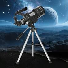 F30070 Telescópio Astronômico Profissional, Telescópio Refrator de 70mm de Abertura, Adequado para Iniciantes em Astronomia, com Suporte para Câmera, Presente Ideal para Fotografia de Viagem e Adultos/Estudantes, Equipamento de Camping - Preto - Visão 10