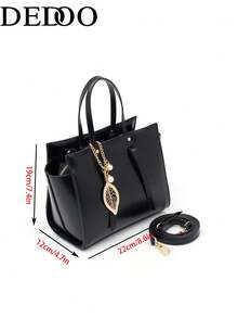 Dedoo Light Luxury Fashion Versatile Multi-Compartment Large Capacity Handbag Crossbody Bag - Black - View 9