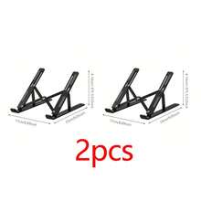 1pc Portable Adjustable Laptop Stand, New Model Notebook Holder Desk Mount With Phone Holder, Multi-Color Options. Suitable For Back To School Season, Work From Home Essentials. - Multicolor - View 19