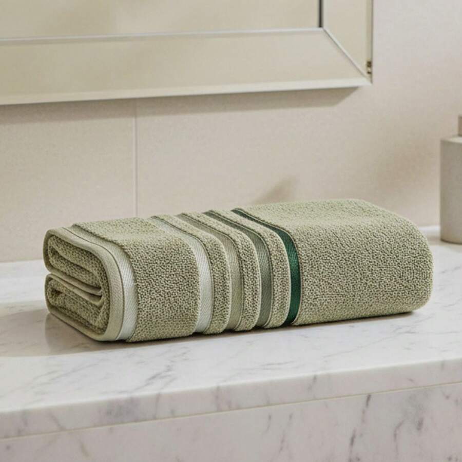 Lumina Karsten Bath Towel, Combed Cotton, 100% Cotton, Soft Touch, Thick, Excellent Absorption - 綠桉樹 40239 - 查看 1