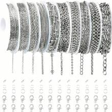 1-10卷项链链条 - 带龙虾扣/连接器的珠宝制作链条，24米-2米 DIY项链手链珠宝 - 鏈條 - 查看 13