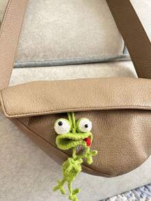 Handmade Crochet "Ugly Cute" Pendant, Fashionable Backpack Accessory, Home And Car Rearview Mirror Decor. Handmade. Perfect Halloween Gift And Accessory For Handbags, Backpacks, Wallets. - A - View 7