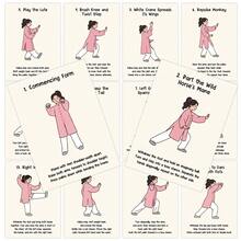 Conjunto de 24 Cartões Guia de Tai Chi, Cartões de Aprendizagem de Tai Chi Ilustrados com Instruções Passo a Passo - Guia Visual Fácil de Seguir para Prática Diária e Alívio do Estresse, Perfeito para Idosos e Iniciantes - Multicolorido - Ver 1