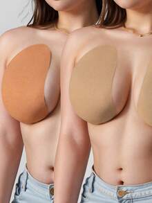 4片装多色提拉胸贴 - 大码，全天贴合，适合曲线身材 - 彩色 - 查看 1