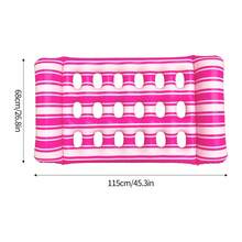 Inflatable Swimming Pool Hammock With Mesh, Suitable For Vacation, Party And Relaxation. Available In Colors Such As Pink, Yellow, White, Green, Blue. Outdoor Hammock, Essential For Pool And Beach, Great For Photo Shoots, Pool Inflatable, Beach Essentials, Pool Float - Multicolor - View 15