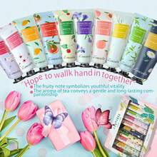 10 Pack Hand Cream Gifts Set For Women, Bulk Hand Lotion Travel Size For Dry Cracked Hands, Gifts For Women, Mini Hand Cream, Party Favors Christmas Birthday Valentines Gift For Teacher Nurse Coworker - Floral - View 1
