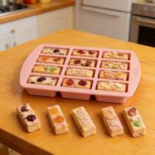 1/3 piezas Molde de silicona rectangular de 15 cavidades - Adecuado para hacer chocolate casero, pasteles y hornear, adecuado para caramelos rectangulares, chocolate, molde de hielo, manualidades de repostería, postres, utensilios de cocina, molde de silicona para chocolate - Ver 4