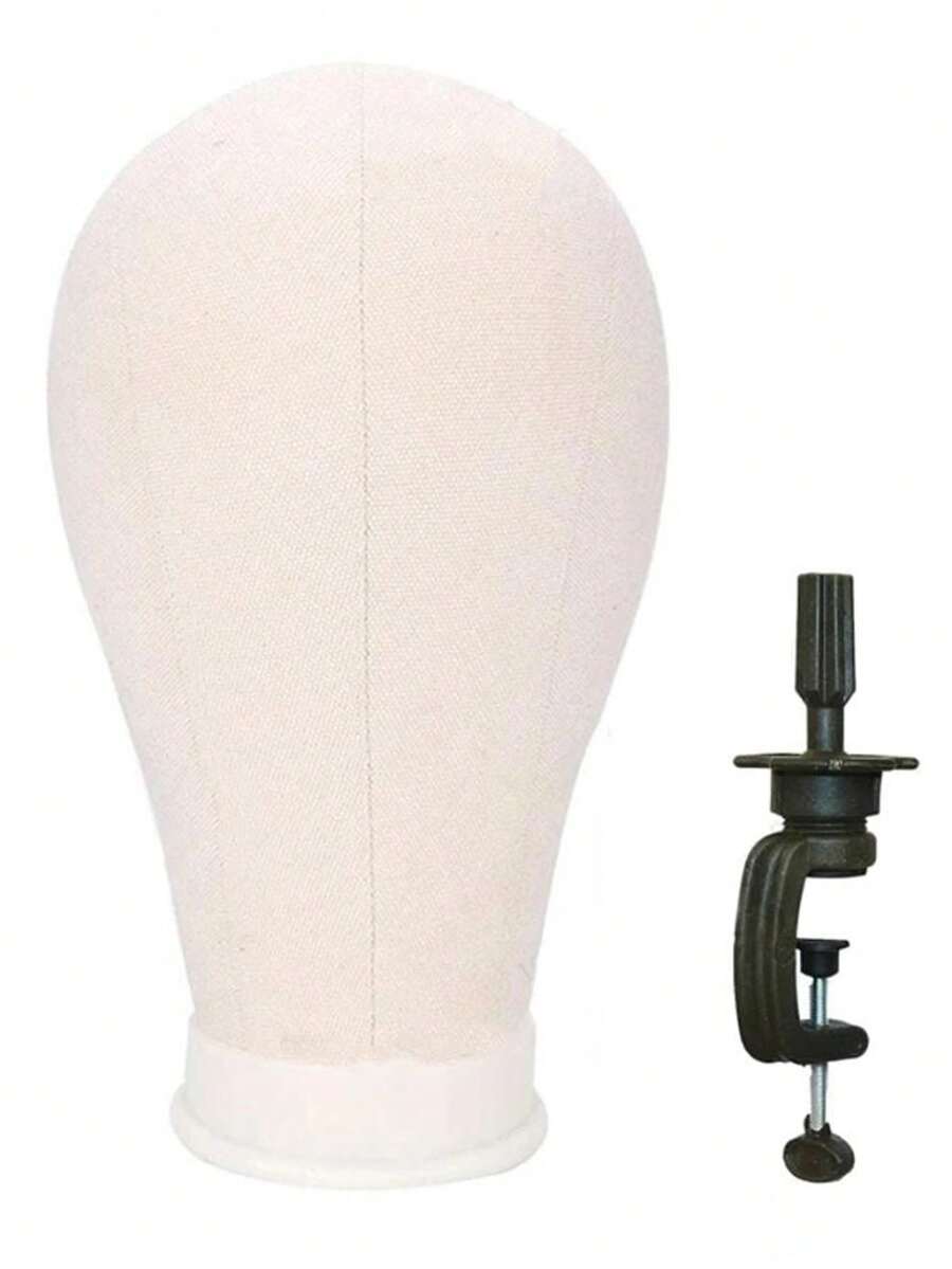 Canvas Head Model With Stand, Suitable For DIY Wig Making, Halloween - View 1