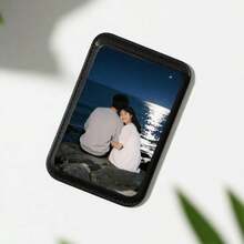 Custom Couple Photo Faux Leather Magnetic Card Holder - Personalized ID & Credit Card Case, Romantic Gift For Lovers - White - View 5