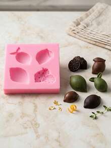 1 pieza Molde de silicona con forma de limón, para decorar pasteles, chocolates, pudines, caramelos - Multicolor - Ver 9