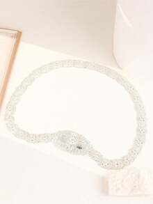 1 pièce Ceinture de robe de luxe style Dubai plaquée or, chaîne de taille de dame arabe, accessoire de robe de mariée, cadeau de vacances pour femmes, festival, élégant - Multicolore - Voir 4
