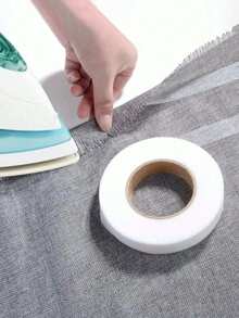 Double-Sided Iron-On Hem Tape (1.5cm Width), Strong Fusible Adhesive Tape, Iron-On Mending Tape For Clothing, Fabrics & Sewing - 查看 5