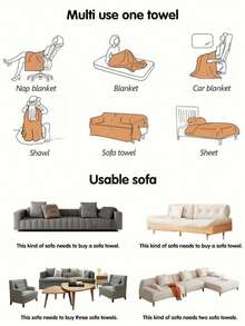 1 tấm bọc ghế sofa tối giản có thể giặt được, họa tiết bông lúa mì, bọc ghế sofa 3 chỗ, bảo vệ đồ nội thất chống trượt, đa năng, chống bụi, thích hợp làm chăn phủ sofa trong phòng khách, dùng được cả bốn mùa - Màu Khaki - Xem 4