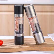 1pc Dual-Head Grinder Manual Pepper Grinder Spice Crusher For Kitchen Pepper, Sea Salt, Spices Grinding - Double Head Grinder - View 8