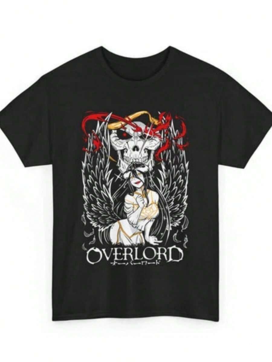 Anime Overlord Ainz T Shirt - màu đen - Xem 1